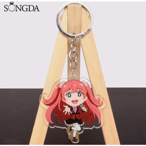 Anime Kakegurui Acrylic Keychain Fashion Double-Sided Car Keyring Jabami Yumeko Livestock Key Chain Jewelry Accessories Gifts