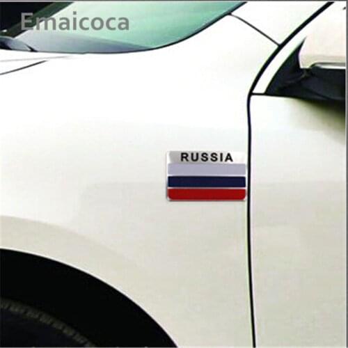 Emaicoca car-styling 3D Aluminum National Flag Case for Volkswagen vw Golf GTI R20 R36 Jetta Tiguan POLO Passat CC EOS Scirocco
