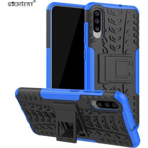 Bumper Cover for Samsung Galaxy A70 Hybrid Shockproof Armor Back Case A 70 SM-A705FN/DSM SM-A705MN Kickstand Rugged Phone Shell