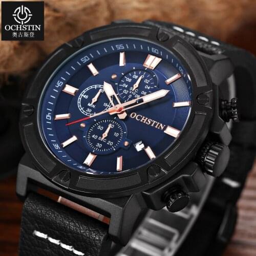 OCHSTIN Sport Mens Watches Top Brand Luxury Military Watch Men Clock Casual Quartz Wrist Watch for Male Reloj Hombre 2017 Saat