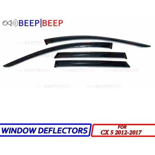 For Mazda CX5 2012-2017 car window deflectors car wind deflector sun guard rain vent visor cover trim car styling accessories