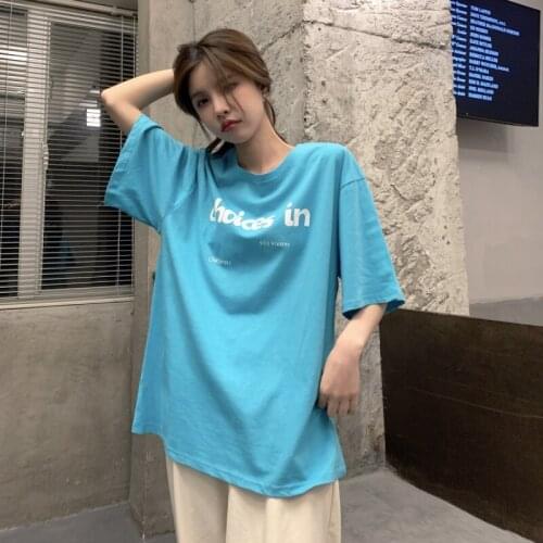 Niche design sense creamy yellow short-sleeved t-shirt women summer new loose t-shirt tops all-match