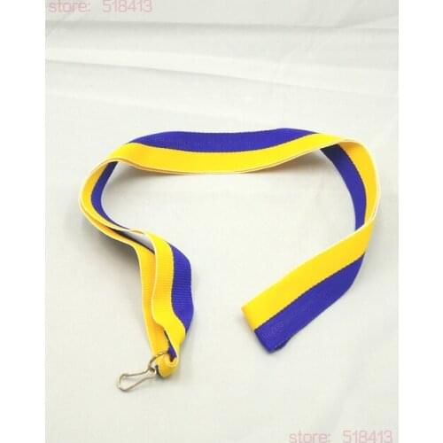 Unisex gymnastics ribbon Yellow, Blue, Medal Ribbons Tied Ribbon With High Quality Unisex Gymnastics School Sport Day National