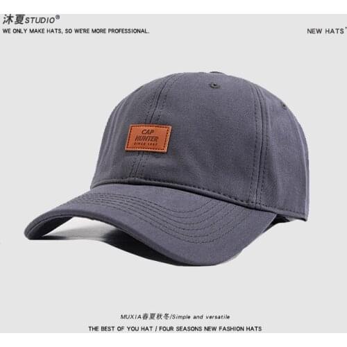 New Unisex Cap Plain Color Washed Cotton Baseball Cap Men & Women Casual Adjustable Outdoor Trucker Snapback Hats Dropshipping