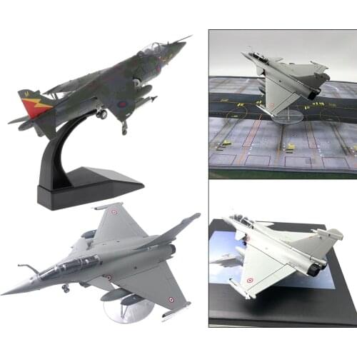 2pcs 1/72 Dassault Rafale Plane Fighter Alloy & Jet Diecast Aircraft