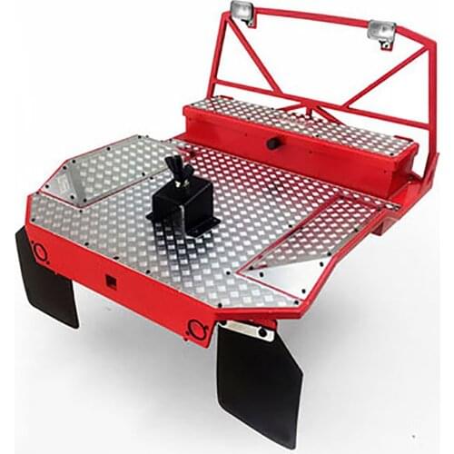 ​Metal Car Body Rear Bucket Rear Bed & Fender Mudguard & Back Lamp for 1/10 RC4WD TF2 Mojave RC Car Accessories