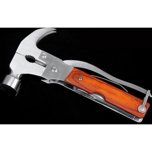Multi-Function Hammer Phillips Screwdriver, Hex Wrench, Wood Saw Outdoor Camping Tool Car Window Broken Emergency Glass Breaker