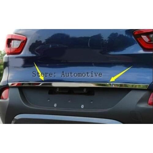For Renault Kadjar 2016 2017 Stainless Steel Rear Tail Trunk Lid Molding Cover Trim 1 pcs