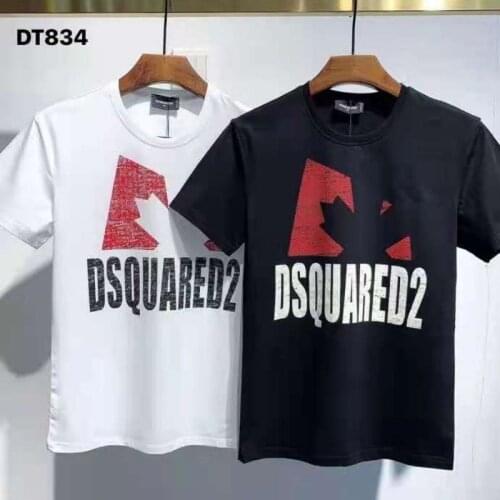 Dsquared2 2021 Summer Mens Personality Graffiti New Casual Short-Sleeved T-Shirt DT851