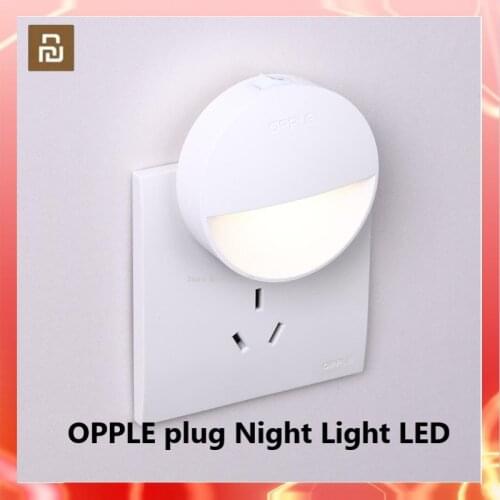 Xiaomi OPPLE plug Night Light LED Auto Light Sensing Sleep Light human body induction night light and manual switch night light