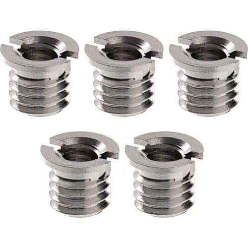 1/4" to 3/8" Camera Tripod Thread Adapter Convert Nut Screw Adapter(5PCS)