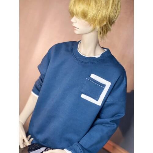 Casual Stitching Top Jacket for BJD 1/4 MSD 1/3 SD13 SD17 Uncle Doll Clothes CMB222