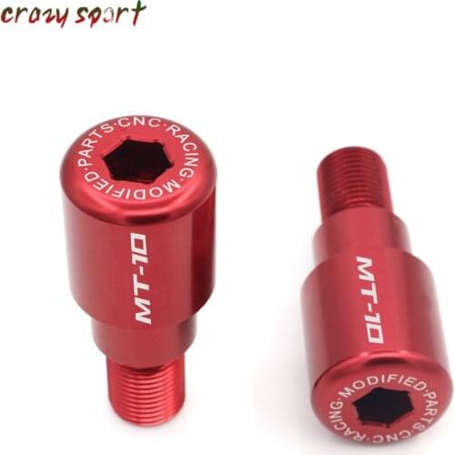 Handlebar Grip Bar Ends Slider For YAMAHA MT10 MT-10 MT 10 2016-2018 2017 Motorcycle Accessories CNC With Logo