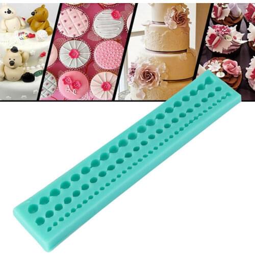 DIY String Pearl Paste Bead Clay Mold Fondant Cake Silicone Pastry Tool Decor