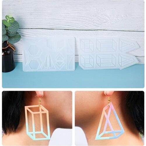 Earrings Epoxy Resin Mold Ear Drop Dangles Silicone Mould DIY Crafts Jewelry Pendant Ornaments Casting Tools