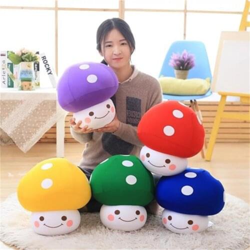 Cute Plush Toys Pillow Cushion Soft Stuffed Mushroom Dolls Lovely Gifts