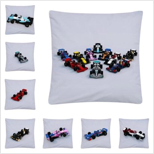 Legoo sports racing pattern Soft Short Plush/Linen Cushion Cover Pillow Case for Home Sofa Car Decor Pillowcase 45X45cm