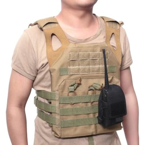 Outdoor 1000D Nylon Pouch Tactical Sports Molle Radio Walkie Talkie Holder Bag Magazine Mag Pouch Pocket