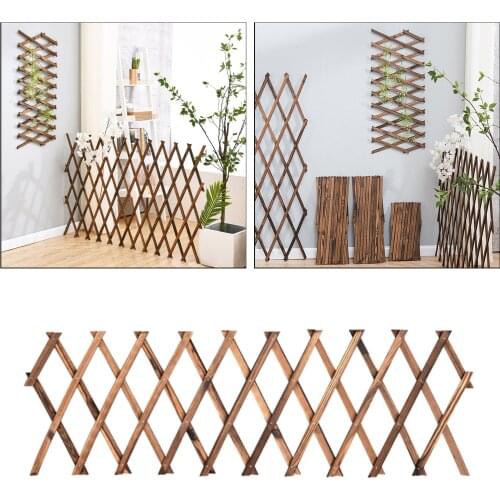 Extendable Wooden Planter Trellis Frame Plant Hanging Rack Indoor Wall Decor