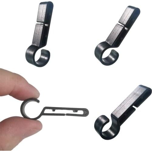 50pcs Helmet Clips for Headlamp, Headlight Hook Easily Mount Head light Holder on Narrow-Edged Helmet, Hardhat and Safety Cap