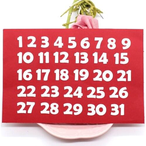 ZFPARTY Calendar Numbers Metal Cutting Dies Stencils for DIY Scrapbooking Decorative Embossing DIY Paper Cards