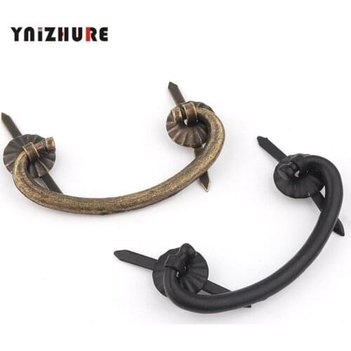 1PC Small Iron Kitchen Drawer Cabinet Door Handle Vintage Furniture Knobs and Handles Wooden Box Case Cupboard Pull Handles