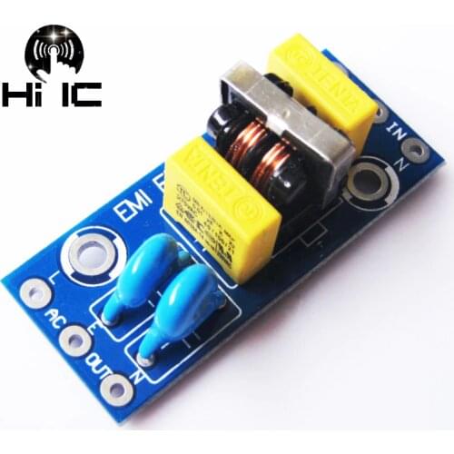 1PC EMI Electromagnetic Interference Filter Board Anti-jamming Device Filter inductor For Speaker Amplifier