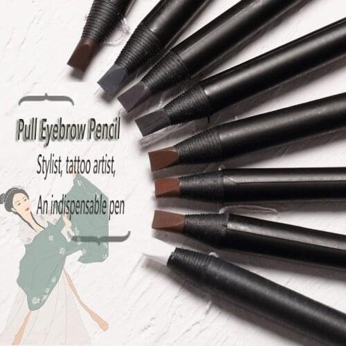 12PCS Eyebrow Pencil Long-Lasting White eyebrows Cosmetic pencil High quality Cheap Natural Waterproof Eyebrow Makeup Beauty