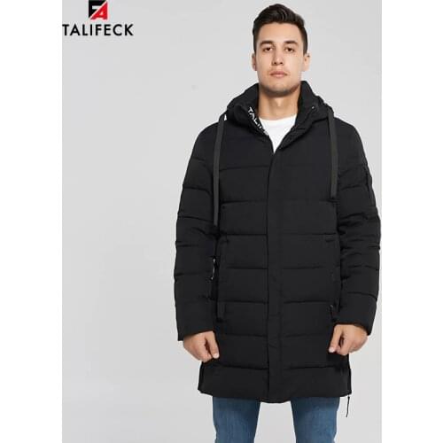 2020 New Winter Coat Men Cotton Padded Jacket Thick Winter Long Coat Waterproof Parka Men Fashion Black Overcoat Detachable Hood