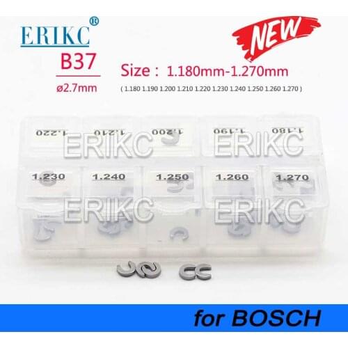 50PCS ERIKC B37 1.18-1.27mm Diesel Fuel Nozzle Lift Adjusting Gasket Common Rail Diesel Injector Adjusting O-rings Shims Washer