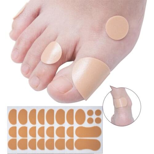 7pcs /board Foot Pads Foam Heel Free Stickers High-heeled Shoes Patch Foot Corn Blister Calluses Toe Finger Protector C1525