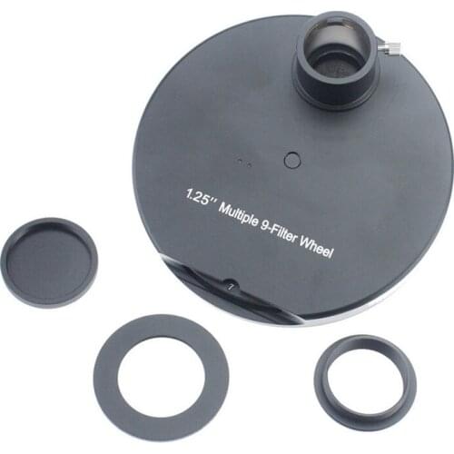 Astronomical Telescope 1.25 Inch Manual Filter Wheel Filter Accessory 9-piece Type