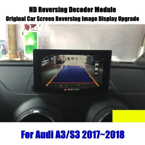Car Front Reverse Rear View Backup Parking Camera For Audi A3 S3 2010-2020 Full HD Decoder Accessories Alarm System