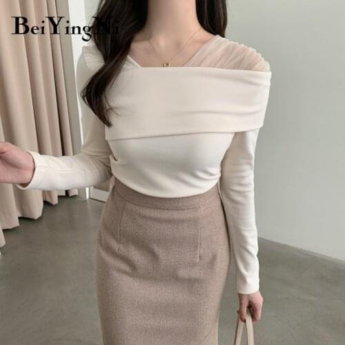 BEIYINGNI Women's Long T-shirts