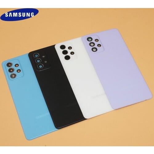 Original Samsung Galaxy A725 A72 4G A 72 Battery Back Cover Rear Door Housing Panel Case Candy Color Phone Replacement With Logo