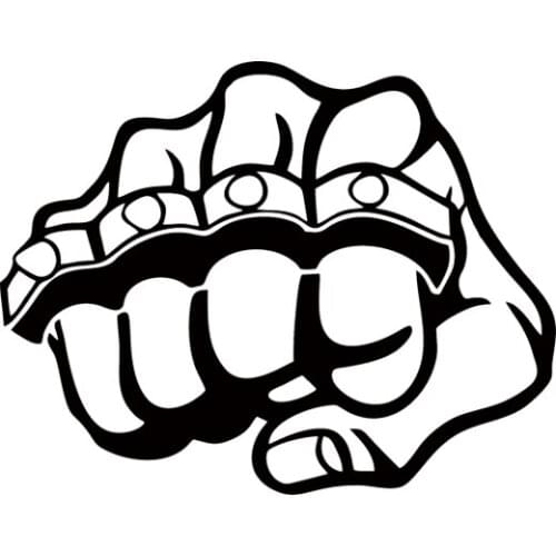 Brass Knuckles car stickers Bomb Tuning Knuckle Car Decorative Jdm Car Styling Sticker Decal Vinyl Sticker