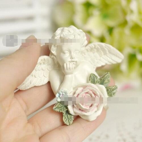Hot Selling Newest New Creative Magnetic Paste Angel Rose Inlaid Diamond Refrigerator Paste Refrigerator Decoration Posture