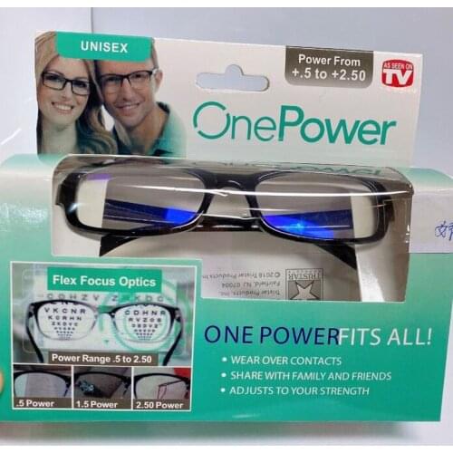 Newest Mulifocal One Power Readers Glasses High Quality Women Men Auto Adjusting Bifocal Reading Glasses +50 To +250