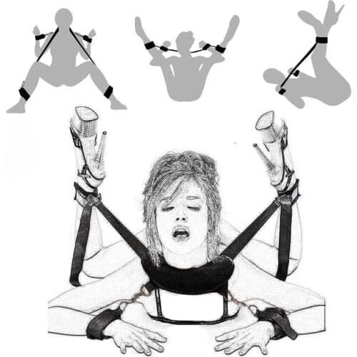 Handcuffs & Ankle Cuffs BDSM Bondage Restraint Fetish Slave Adult Games Nipple Clamp Erotic Sex Products Sex Toys For Woman