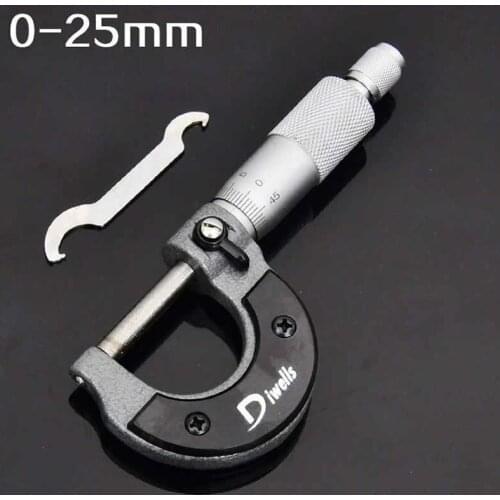 Obtained outer diameter micrometer 0 25 50mm spiral micrometer mechanical minute card precision measuring tool