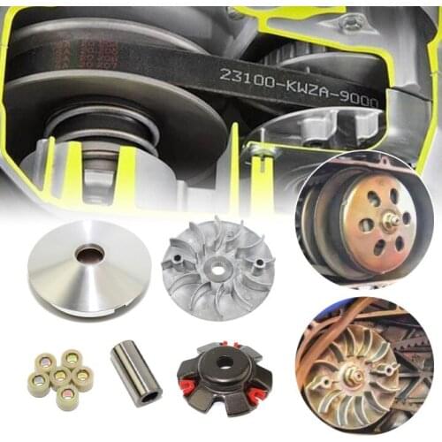 Performance Variator Roller Weight Kit Sport Racing Variator Front Clutch With Drive Pulley For GY6 125/150cc Moto 152QMI 157QMJ