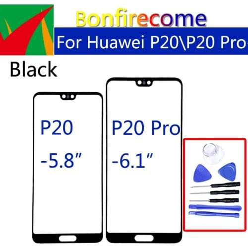 For Huawei P20 P20Pro Touch Screen Sensor LCD Display Digitizer Front outer Glass For P20 Pro P20 Plus Touchscreen Replacement