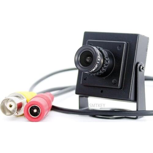 SMTKEY 700TVL Color Metal Box MINI Camera HD 3.6mm Lens Micro Mini Secrutiy CCTV Camera