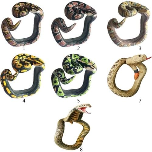 Super Realistic Snake Shaped Bracelet PVC Wrist Band Fake Snake Prank Props April Fools Day Halloween Party Decorations