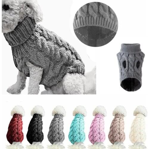 Dog Sweater Keep Warm Dog Clothes Pet Products Warm Dogs Jersey Spring Autumn Winter Sweater Keep Pet Clothing Coat