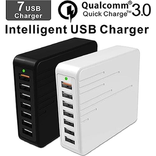 Universal 36W 7 Ports USB Charger For iPhone Samsung Huawei Xiaomi Mobile Phone Quick Charge 3.0 Travel Fast charger charging