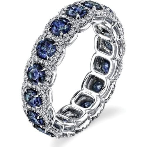 Carofeez Vintage Women Rings Luxury Rhinestones Zircon Wedding Band For Women Accessories Fashion Jewlery Anniversary Gift