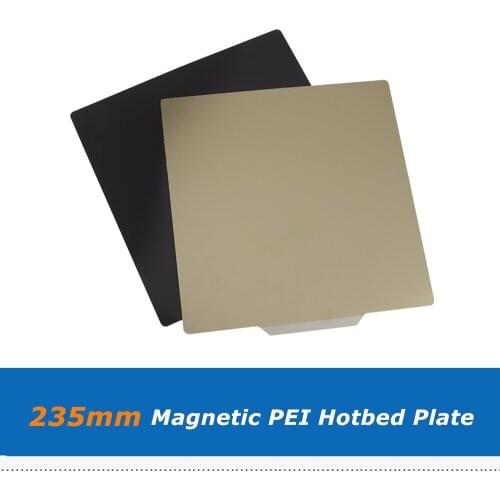 1set 235*235mm PEI Magnetic Sticker Flexible Steel Plate Heated Bed for Creality Ender 3 / Ender 5 3D Printer Platform Parts
