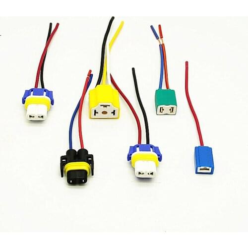 1PC Car Headlight Auto Halogen Bulb Socket Lamp h7 h4 h11 9005 9006 h3 Holders Connector