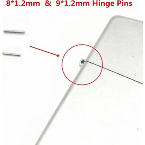 10pcs/Lot 8*1.2mm & 9*1.2mm Universal Replacement Stainless Steel Hinge Pins For Zippo Kerosene Petrol Lighter Repair Accessory
